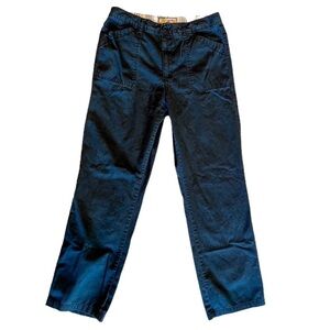 Caribbean Joe 100% Cotton Straight Leg Pants. Size: 10 Black Classic Timeless